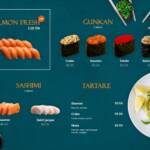Menu Salmon Sushi Casablanca December 2023 070422-776100